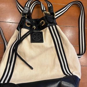 Tory Burch canvas backpack